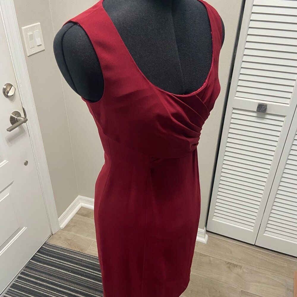 Elie Tahari Burgundy Red Day to Cocktail or Evening Dress